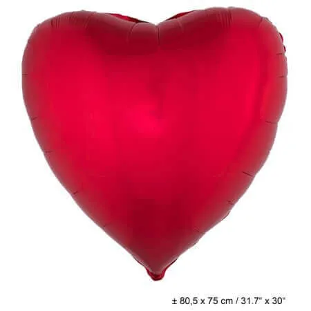 32" Red Heart Mylar Balloon