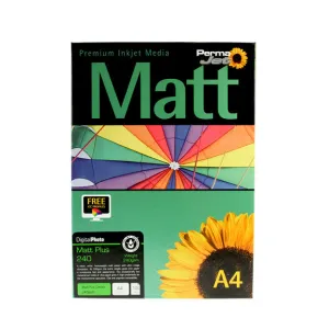 A4 PermaJet Digital Photo Paper Matt/Plus - 240gsm - 100pk