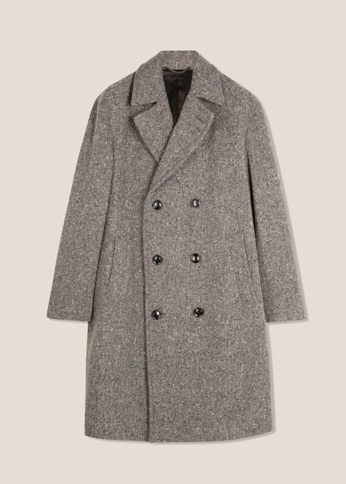 AATHENE GREY DOUBLE-BREASTED COAT