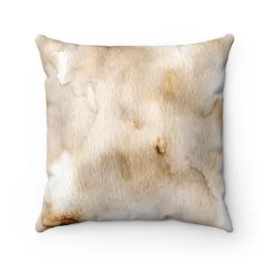 Abstract Boho Pillow Cover | Beige White