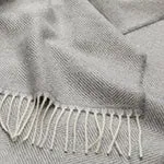 Alanga Alpaca Blanket [Light grey & Off-white]