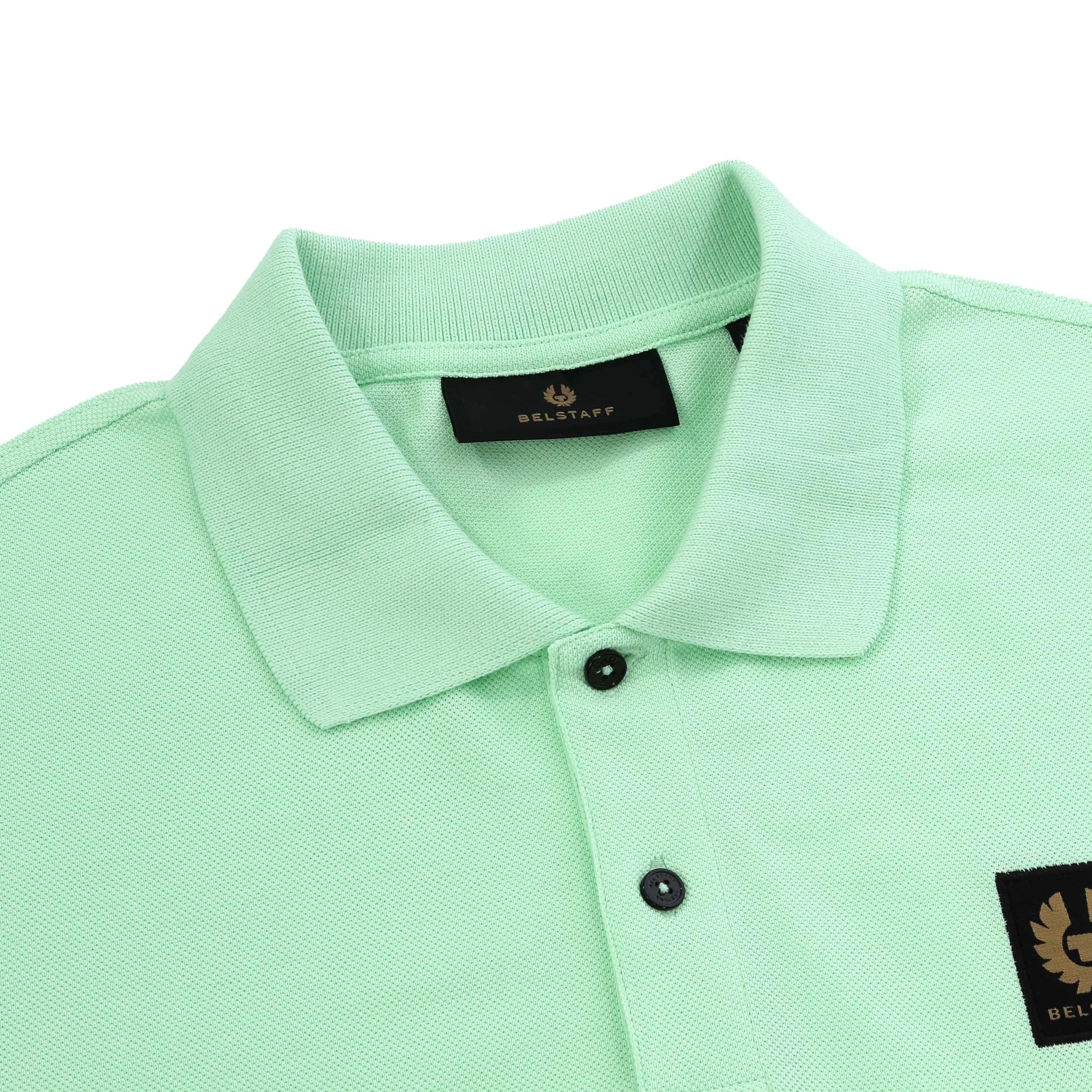 Belstaff Classic Short Sleeve Polo Shirt in New Leaf Green