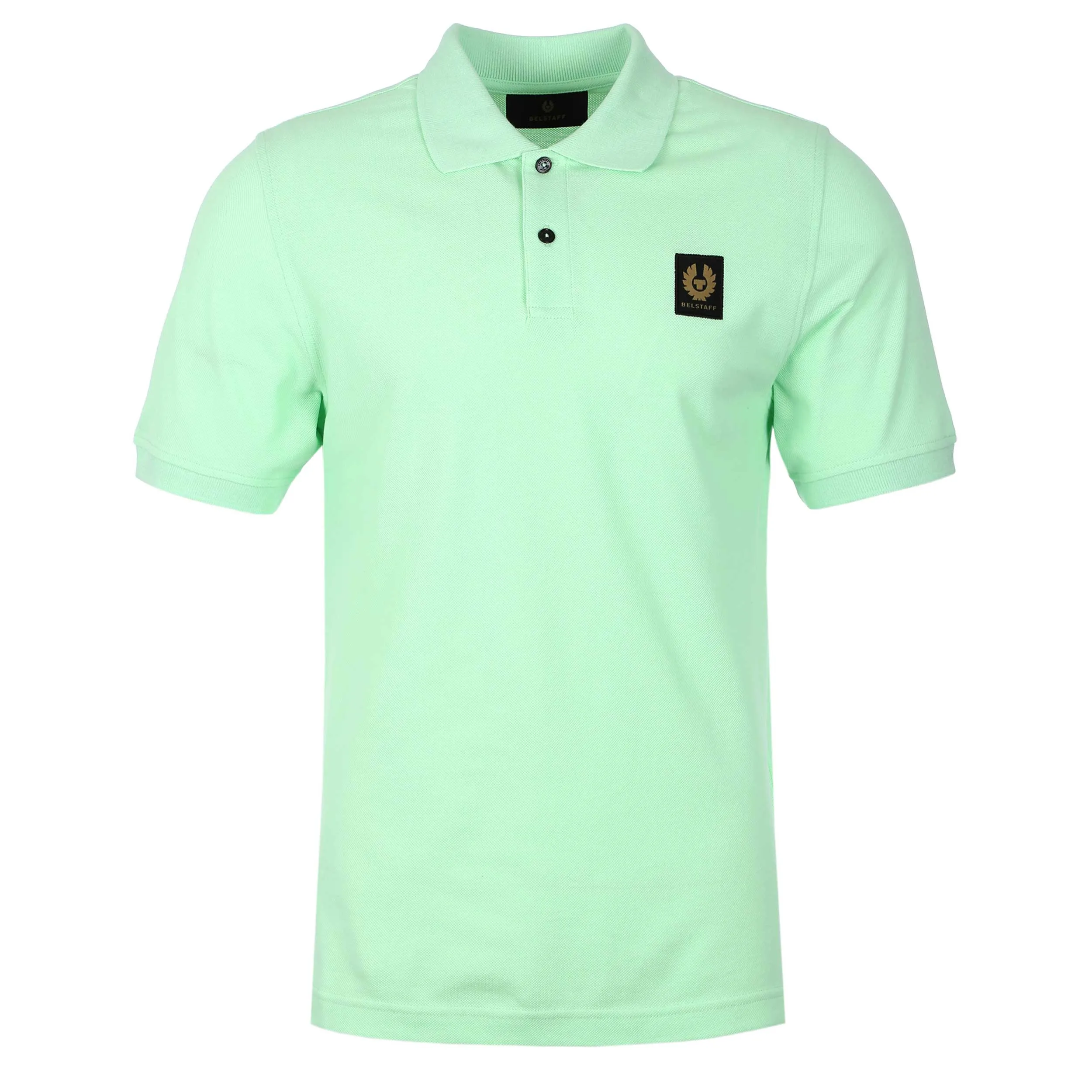 Belstaff Classic Short Sleeve Polo Shirt in New Leaf Green