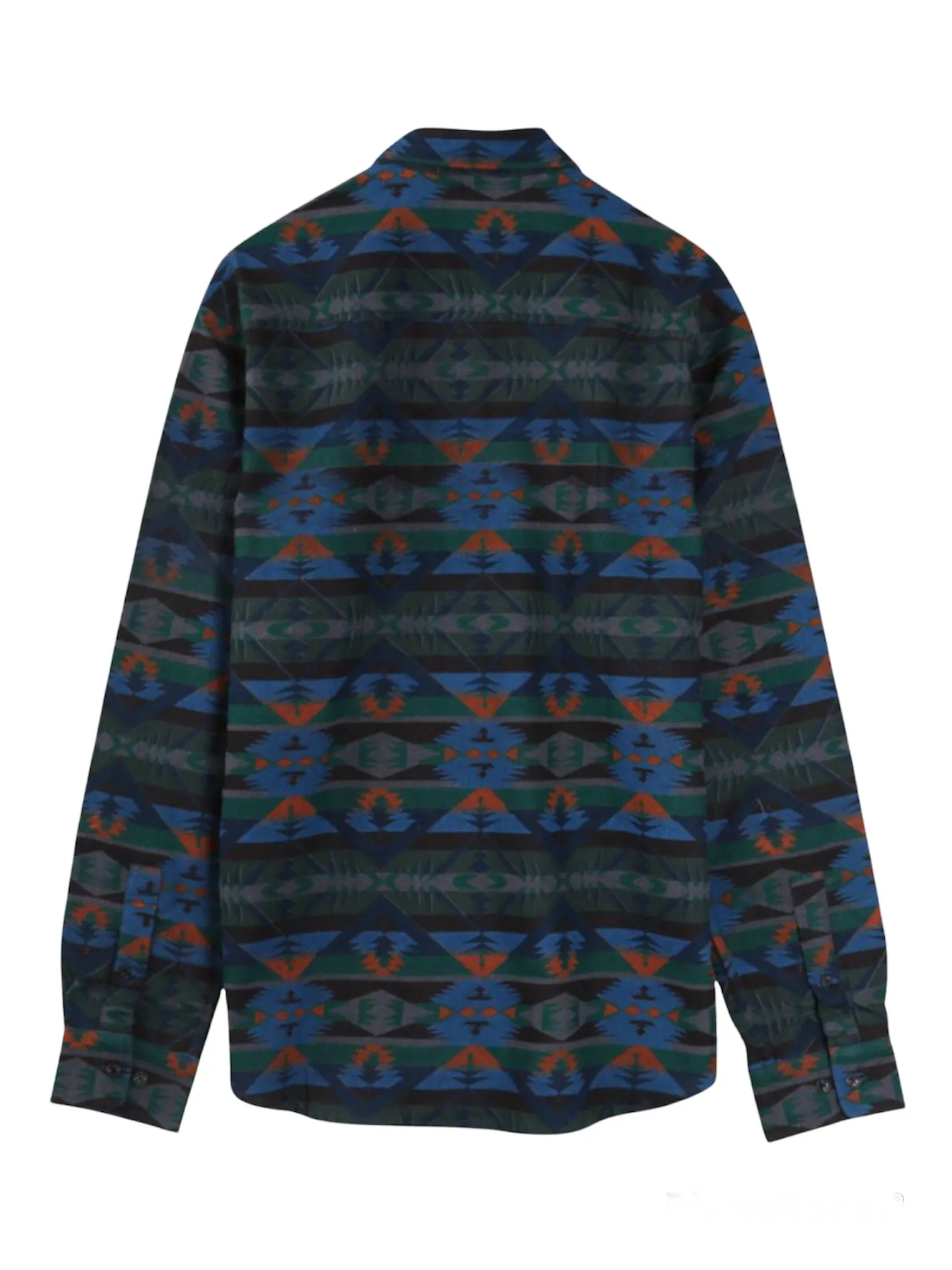 Blue Beat Pattern Long Sleeve