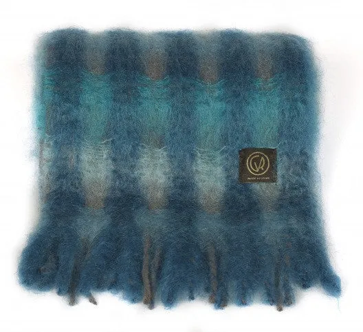 Blue Mohair Scarf - Ezcaray, Spain