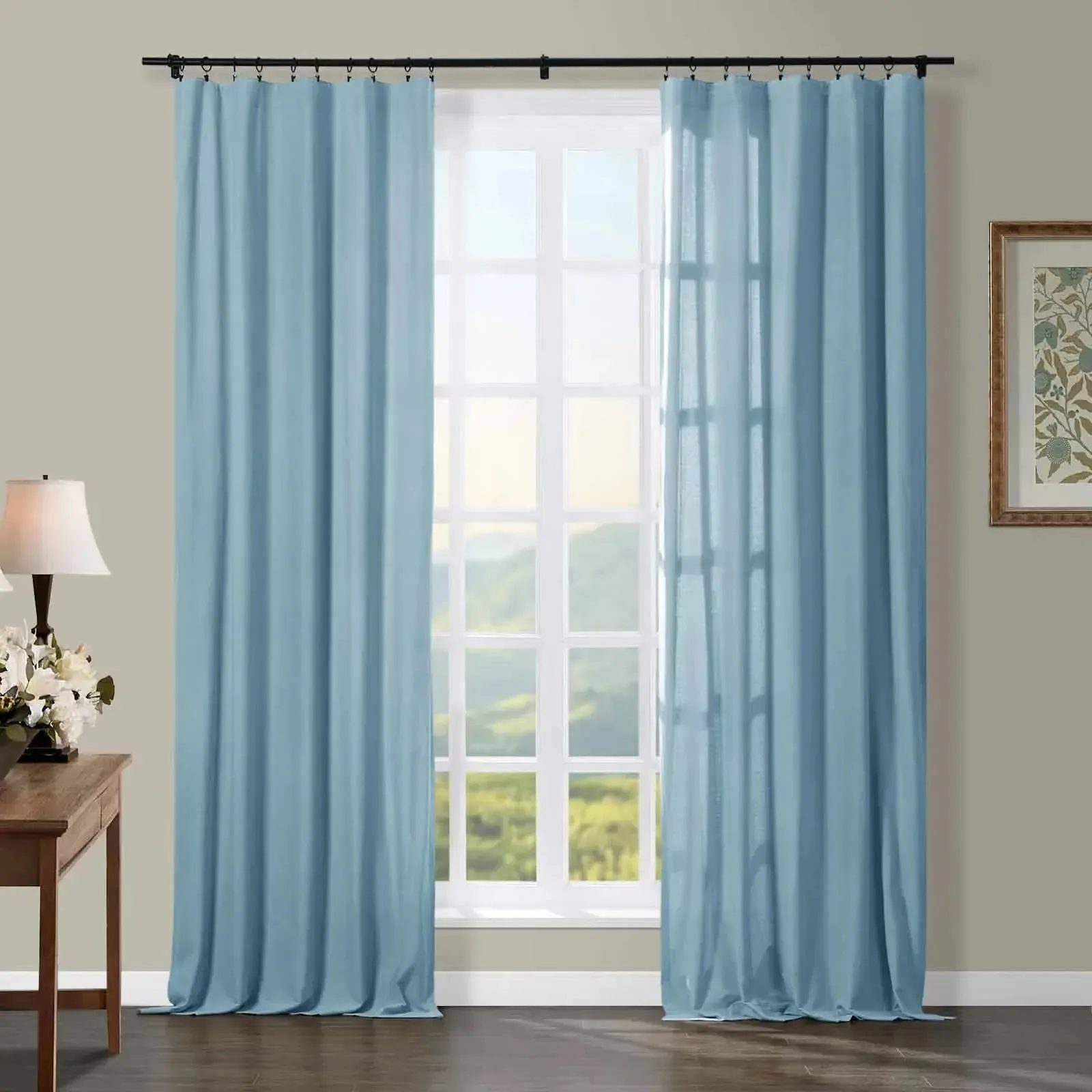 Broad 100% Cotton Plain Weave Curtain Soft Top