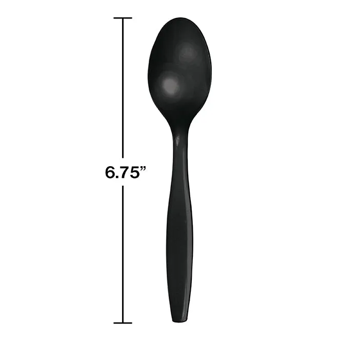 Bulk Black Velvet Bulk Plastic Spoons (600 per Case)