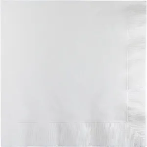 Bulk Pack of 100 White Luncheon Napkins 2Ply