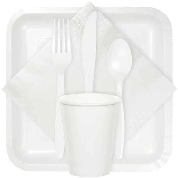 Bulk Pack of 100 White Luncheon Napkins 2Ply