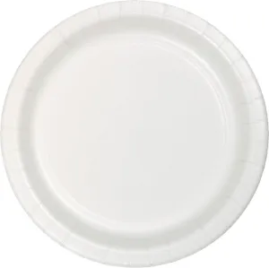 Bulk White Sturdy Style 8.75 inch Paper Dinner Plates (240 per Case)