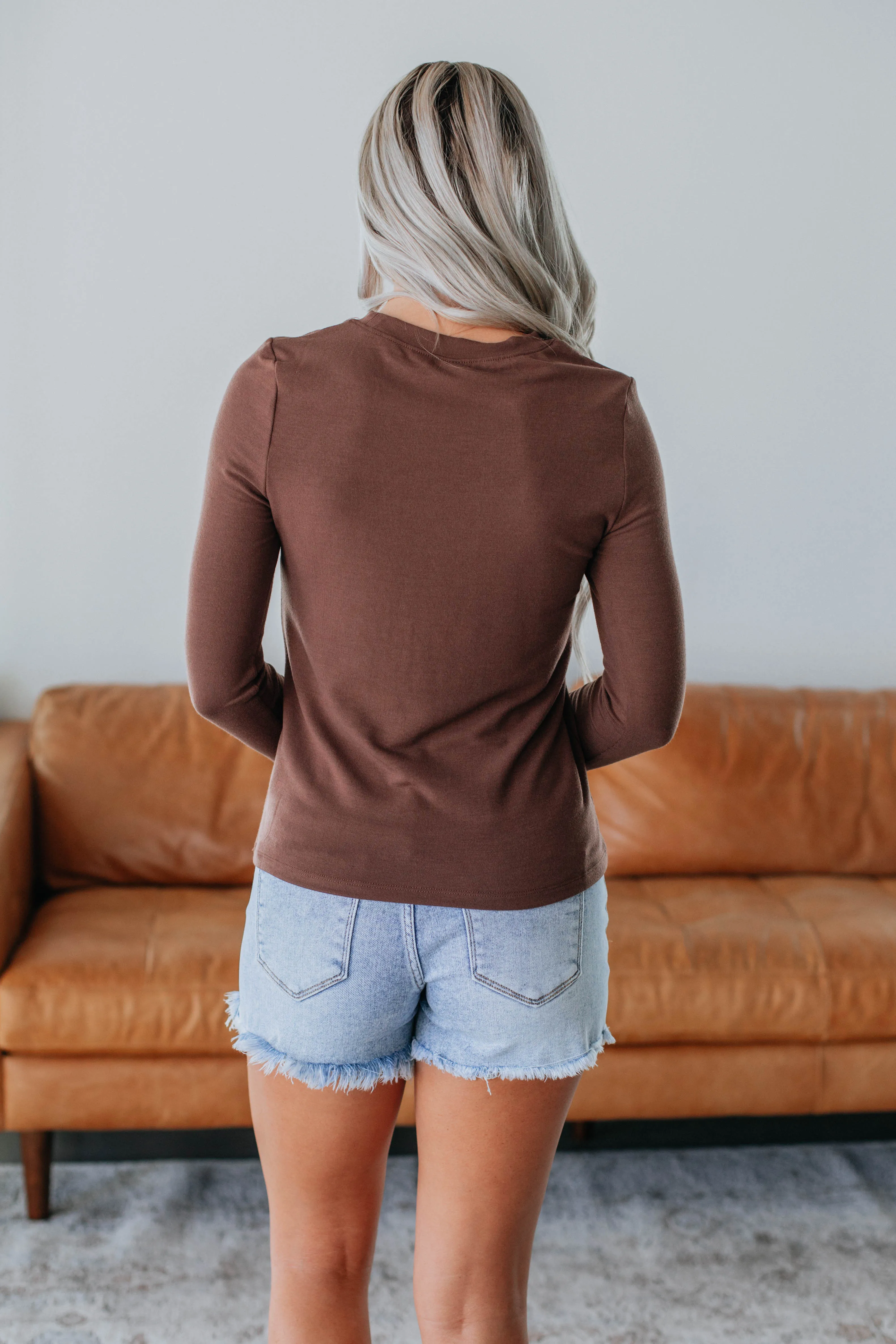 Calla Long Sleeve Top - Espresso