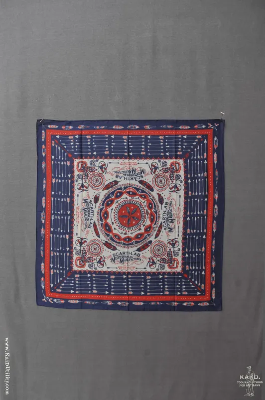 Cotton Bandana - Navy/Red