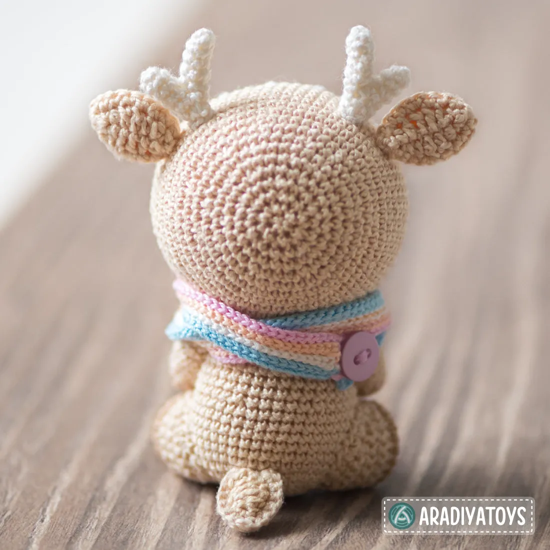 Crochet Pattern of Deer Kira from "AradiyaToys Design" (Amigurumi tutorial PDF file) / cute deer crochet pattern by AradiyaToys