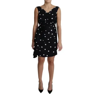 Dolce & Gabbana Elegant Polka Dot Silk Charmeuse Dress