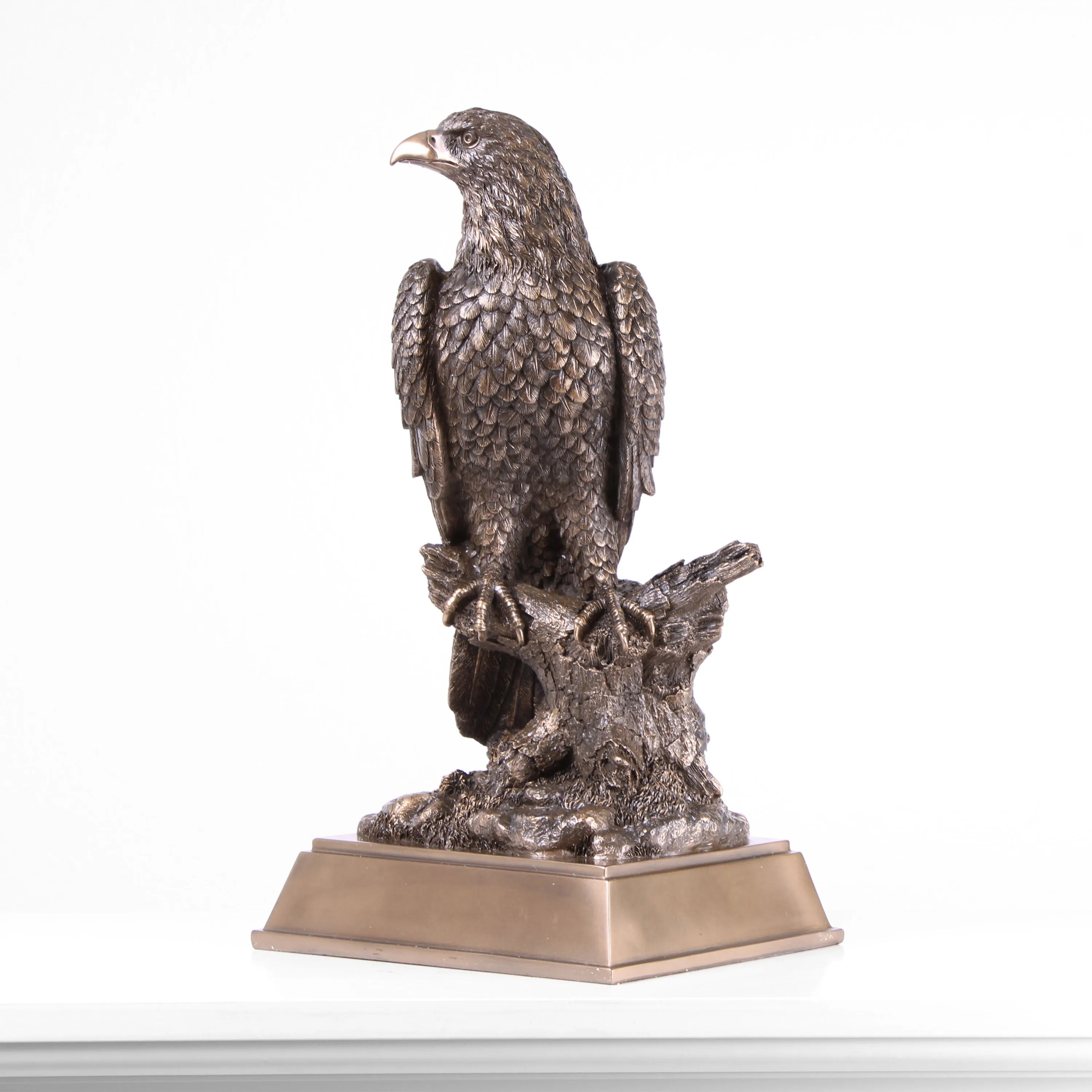 Eagle Bronze Statue (Cold Cast Bronze Animal Sculpture)