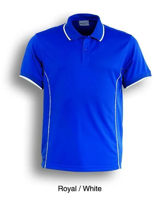 Essentials Golf S/S Polo - Royal/White