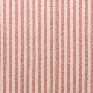 Harbour Stripe Merino Wool Fabric Rose