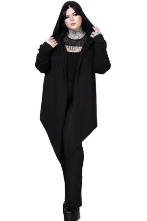 Killstar Veiled Sins Hooded Cardigan Drapey and Flowing