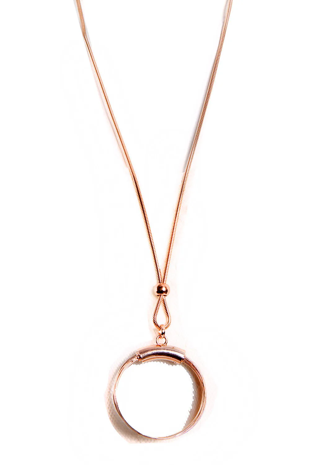 Layered Bangle Style Hoop Statement Necklace