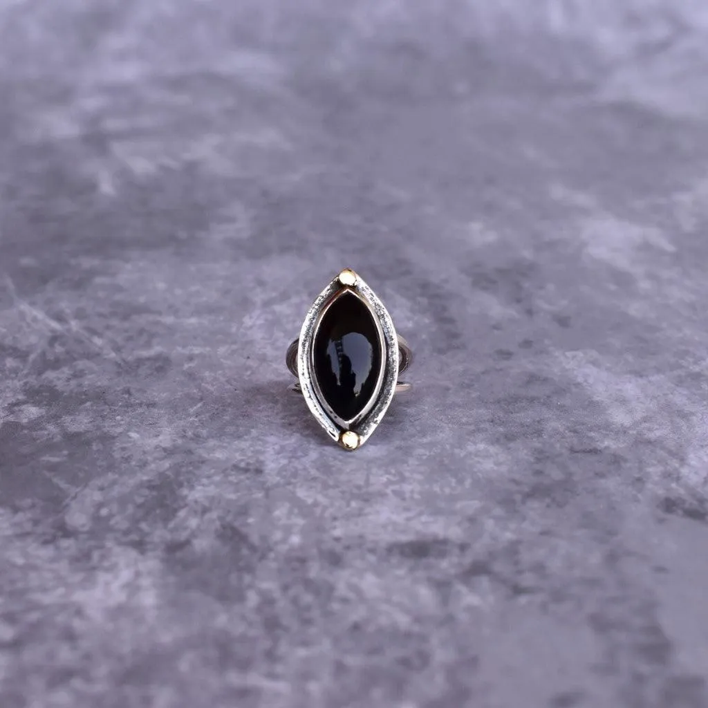 Marquise Beauty - Black Onyx Ring