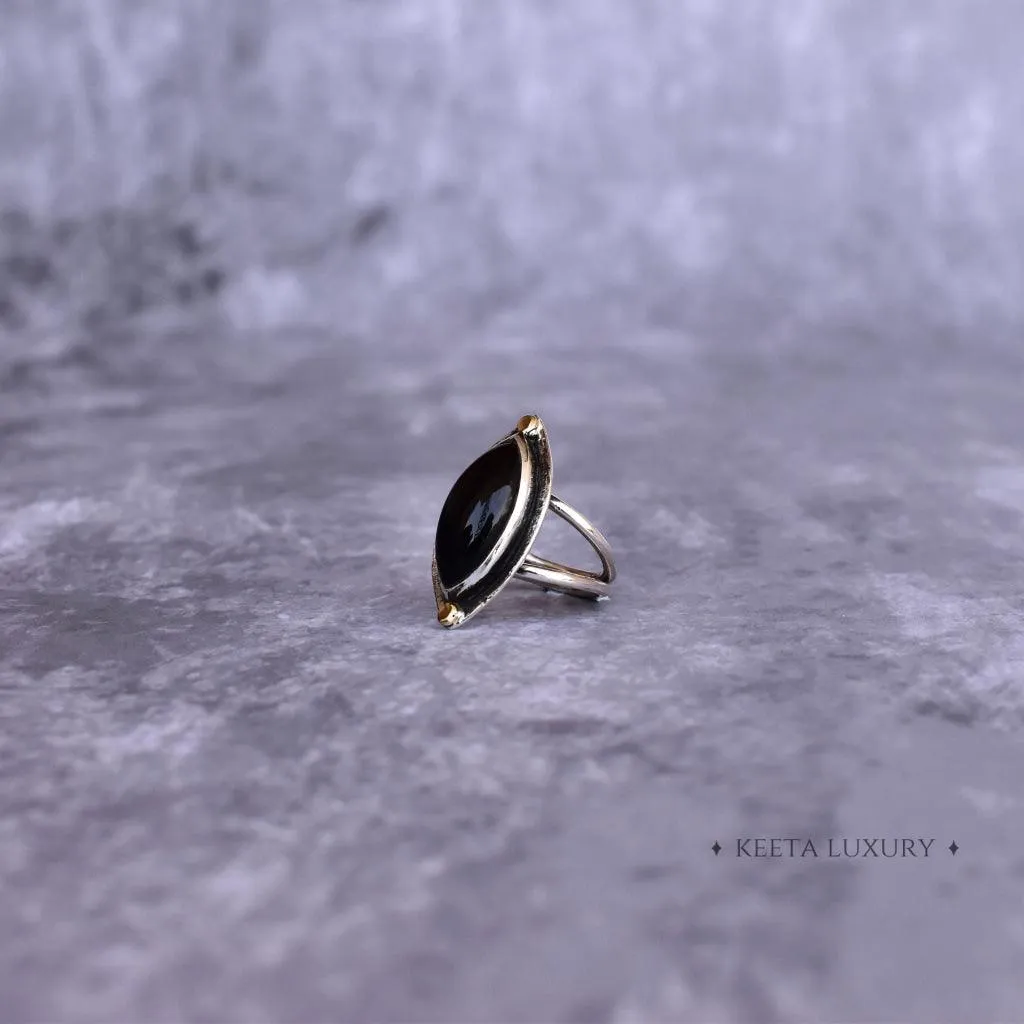 Marquise Beauty - Black Onyx Ring