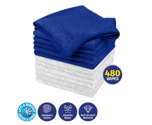 Micro Fibre Cloths Xtra Kleen 480 PIECE Value Box