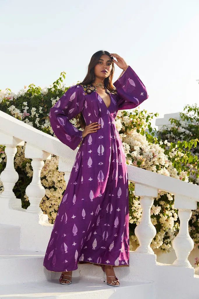 Mughal Silk Shibori Dress by JODI