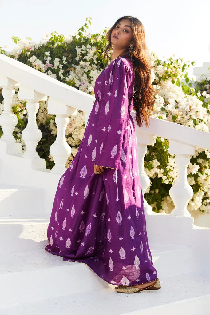 Mughal Silk Shibori Dress by JODI