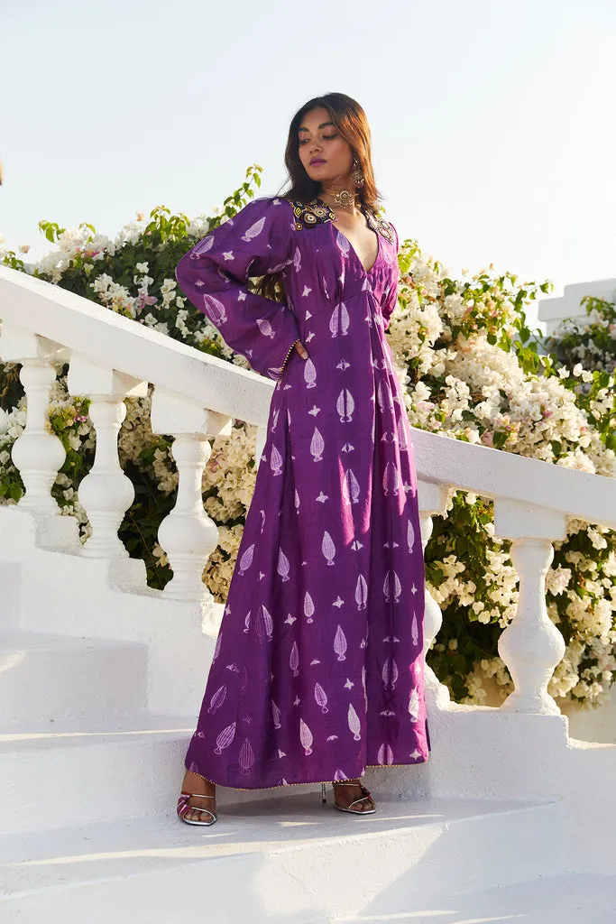 Mughal Silk Shibori Dress by JODI