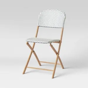 New - French Cafe Folding Patio Bistro Chair - Threshold