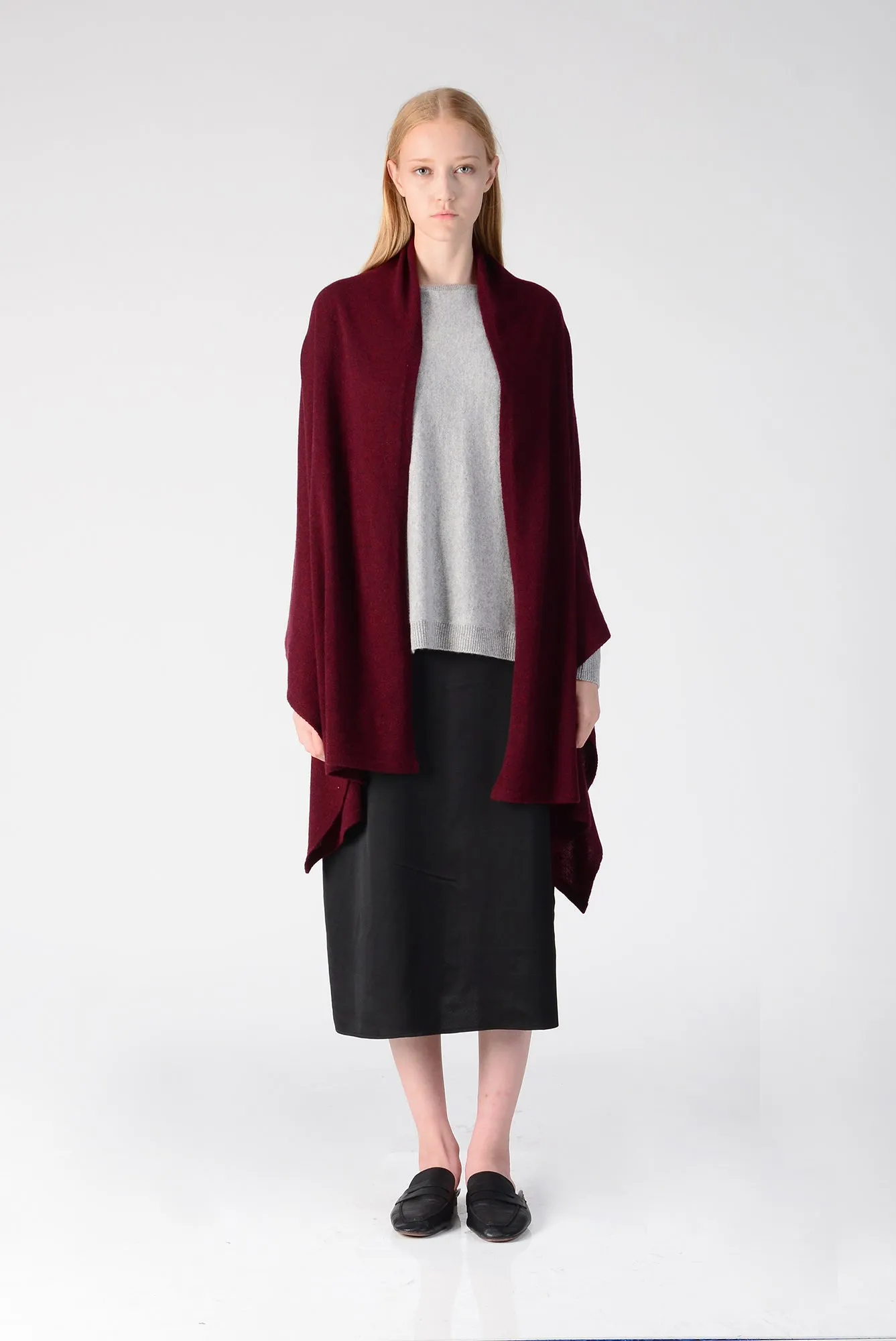 Oversized Scarf_Burgundy