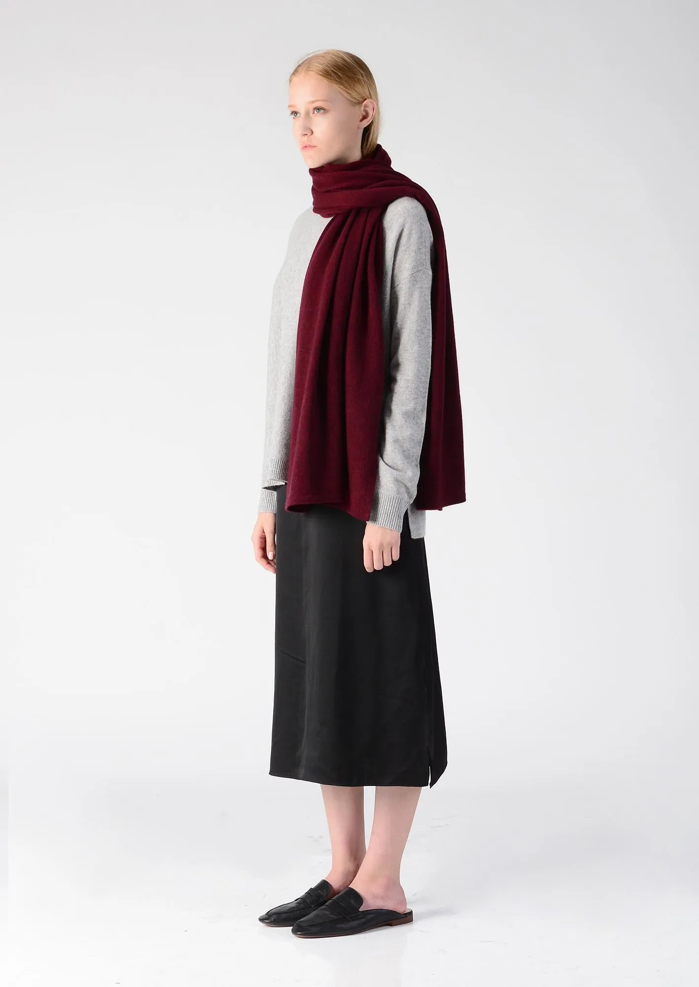 Oversized Scarf_Burgundy