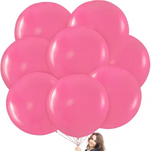 Pink Giant Balloons - 8 Jumbo 36 Inch Pink Balloons For Photo Shoot, Wedding,