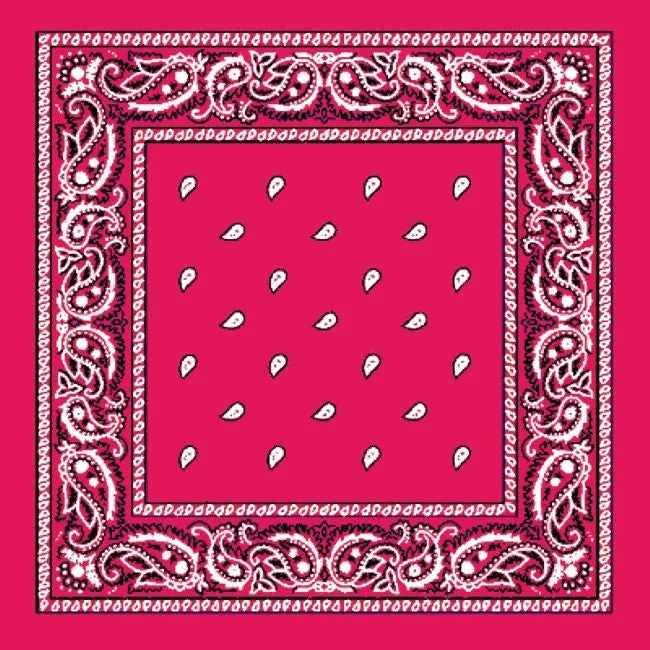 Pink Paisley Cowboy Bandana