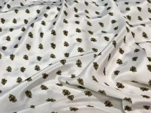 Polyester Small Floral Printed Crepe - 3 Metre Length LAST CHANCE TO BUY!