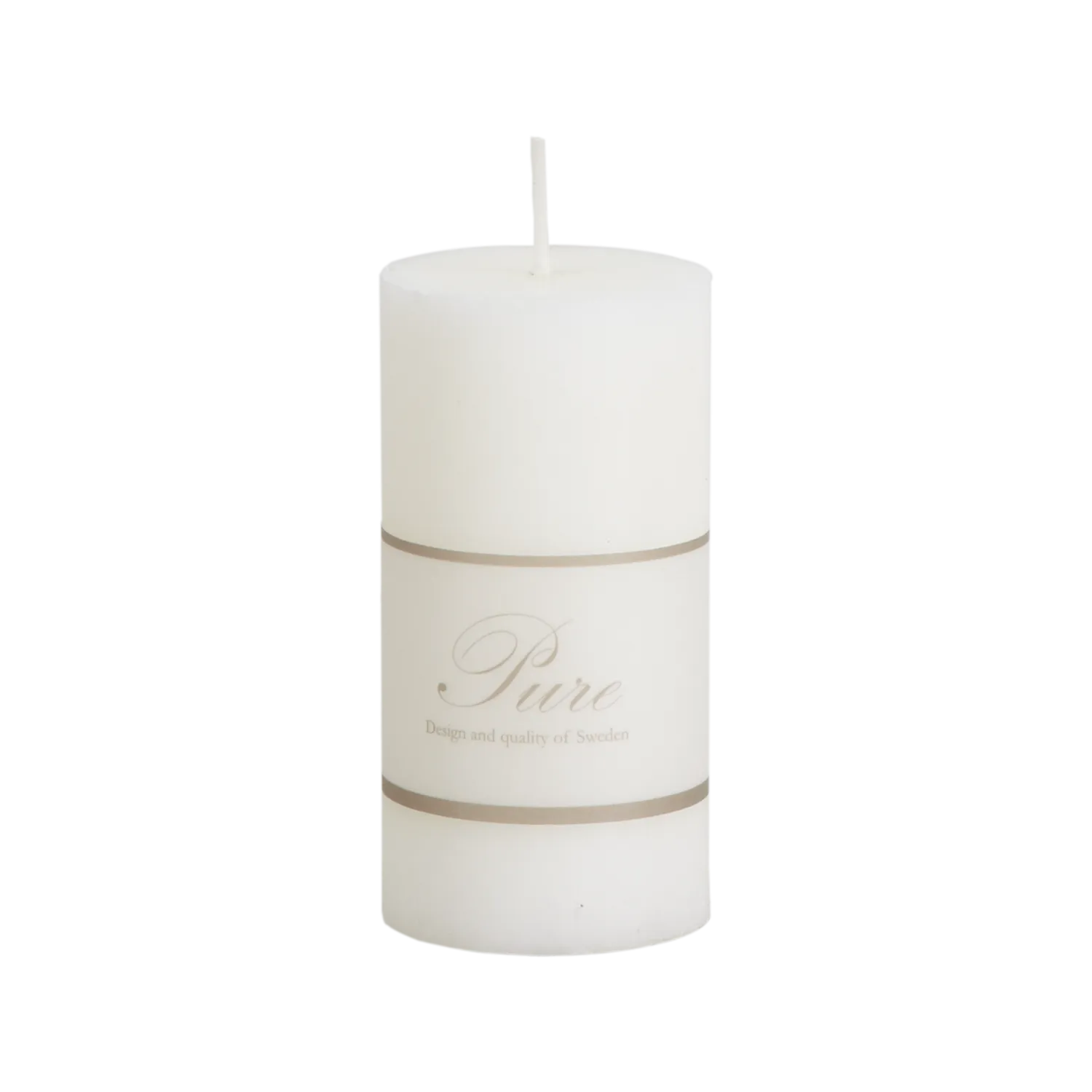 Pure Stearin Candle - White - 5 Dia 10 cm H