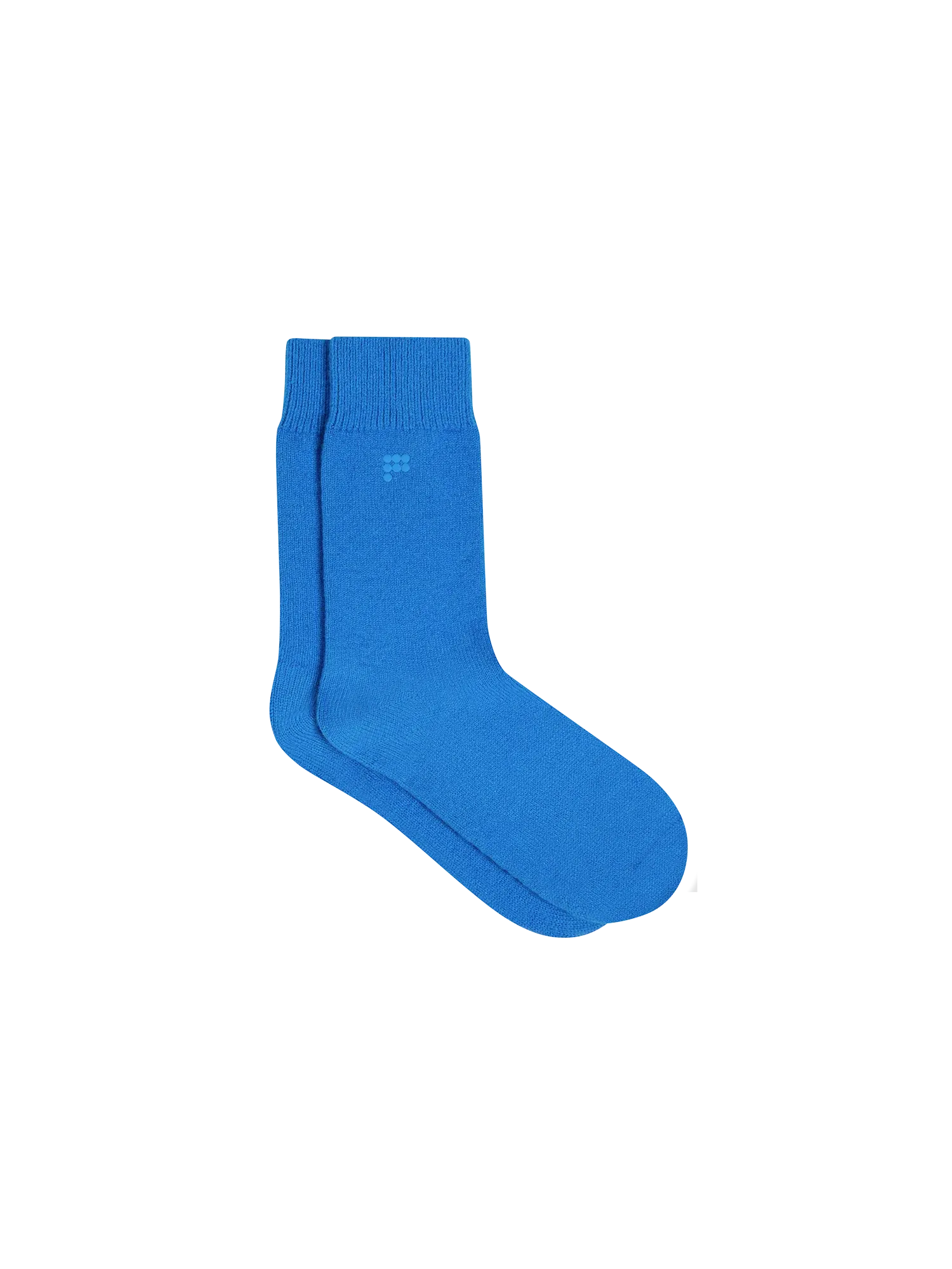 Recycled Cashmere Socks—cerulean blue