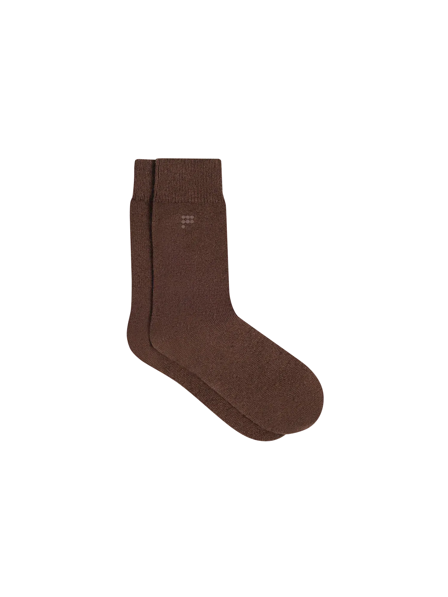 Recycled Cashmere Socks—chestnut brown