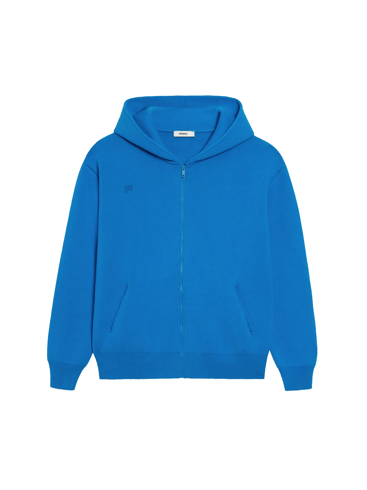 Recycled Cashmere Zipped Hoodie—cerulean blue