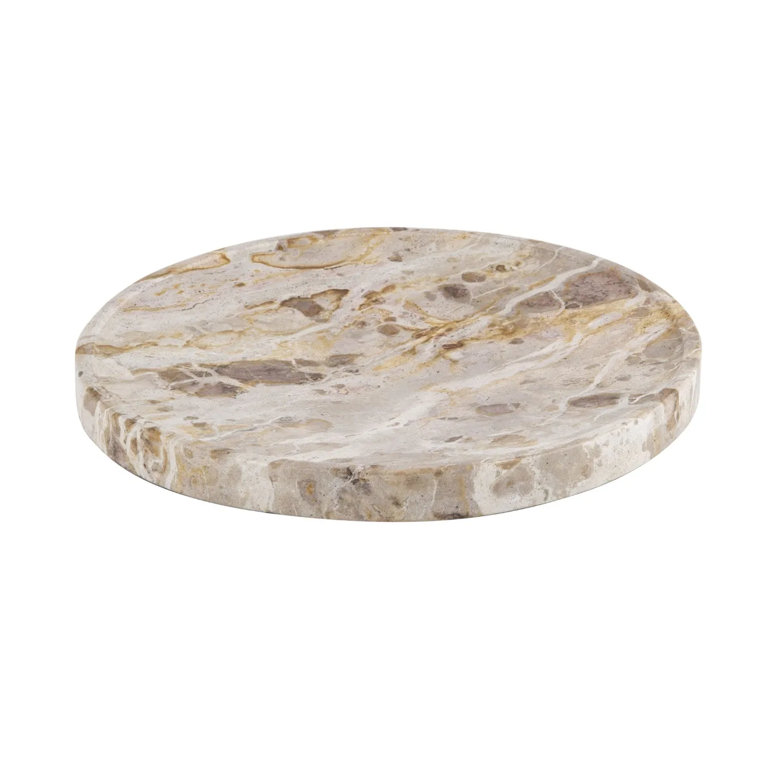 Carparni Round Serving Board - Elegant Wooden Cheese and Charcuterie Platter, Perfect for Entertaining and Home Decor