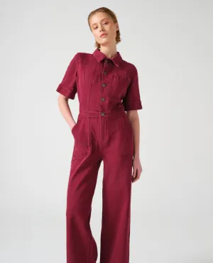 Seventy Mochi Elodie Burgundy Jumpsuit