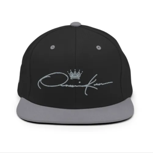 Signature Embroidered Two Tone Baseball Cap Snapback