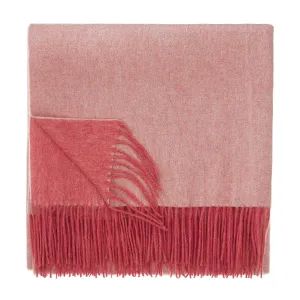 Sontra Cashmere Blanket [Coral/Ivory]