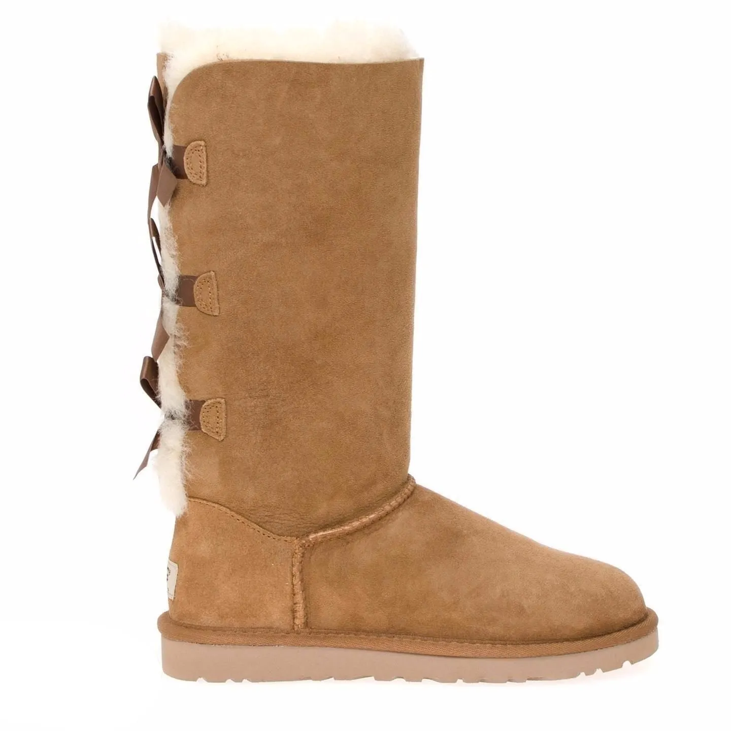 UGG Womens Bailey Bow Tall Boots in Chestnut Color