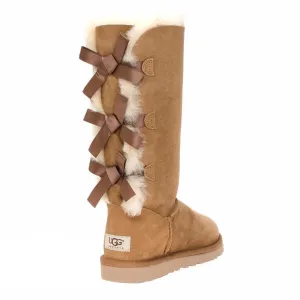 UGG Womens Bailey Bow Tall Boots in Chestnut Color